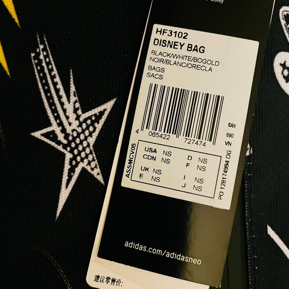 Brand New Adidas x Disney Mickey Crossbody Zipped Bag - Picture 5 of 10